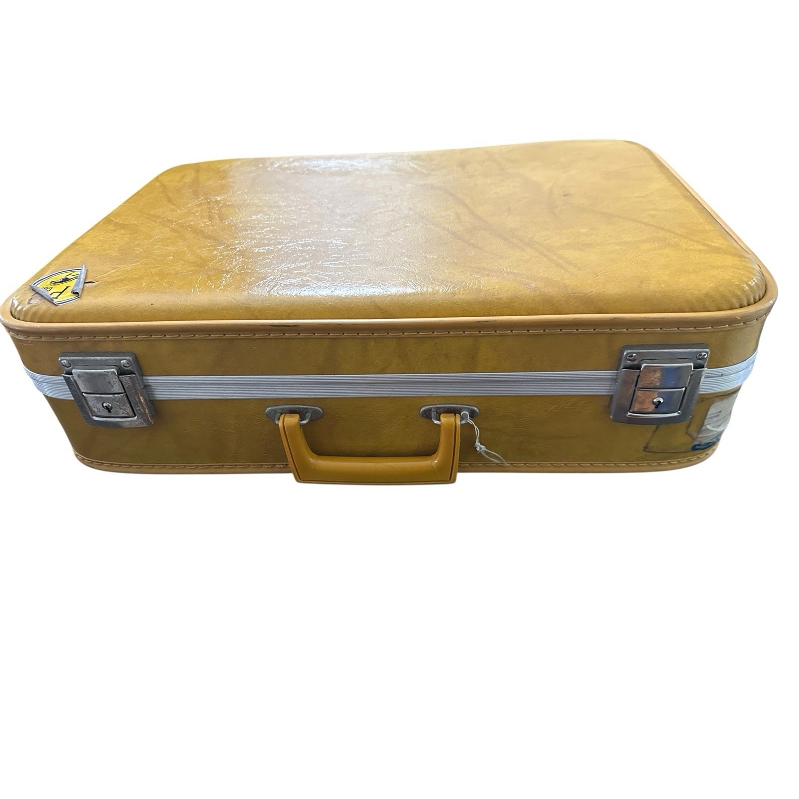 Rare Vintage Yellow Starflite Suitcase Circa 1960s1970s